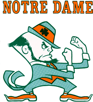 Notre Dame Fighting Irish 1963-1983 Mascot Logo 02 iron on paper